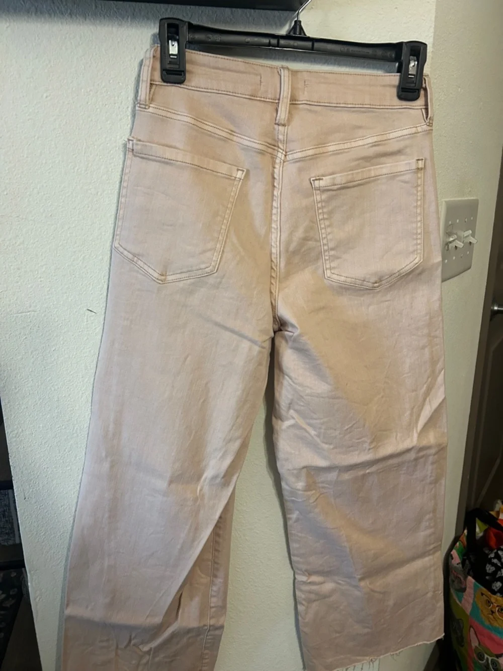 Oat New York Pale Pink/Orange Beige Wide-Leg Jeans - Picture 4 of 5